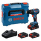 Bosch аккумуляторный ударный шуруповерт EXSB18V-90 3 x 4,0 Ач